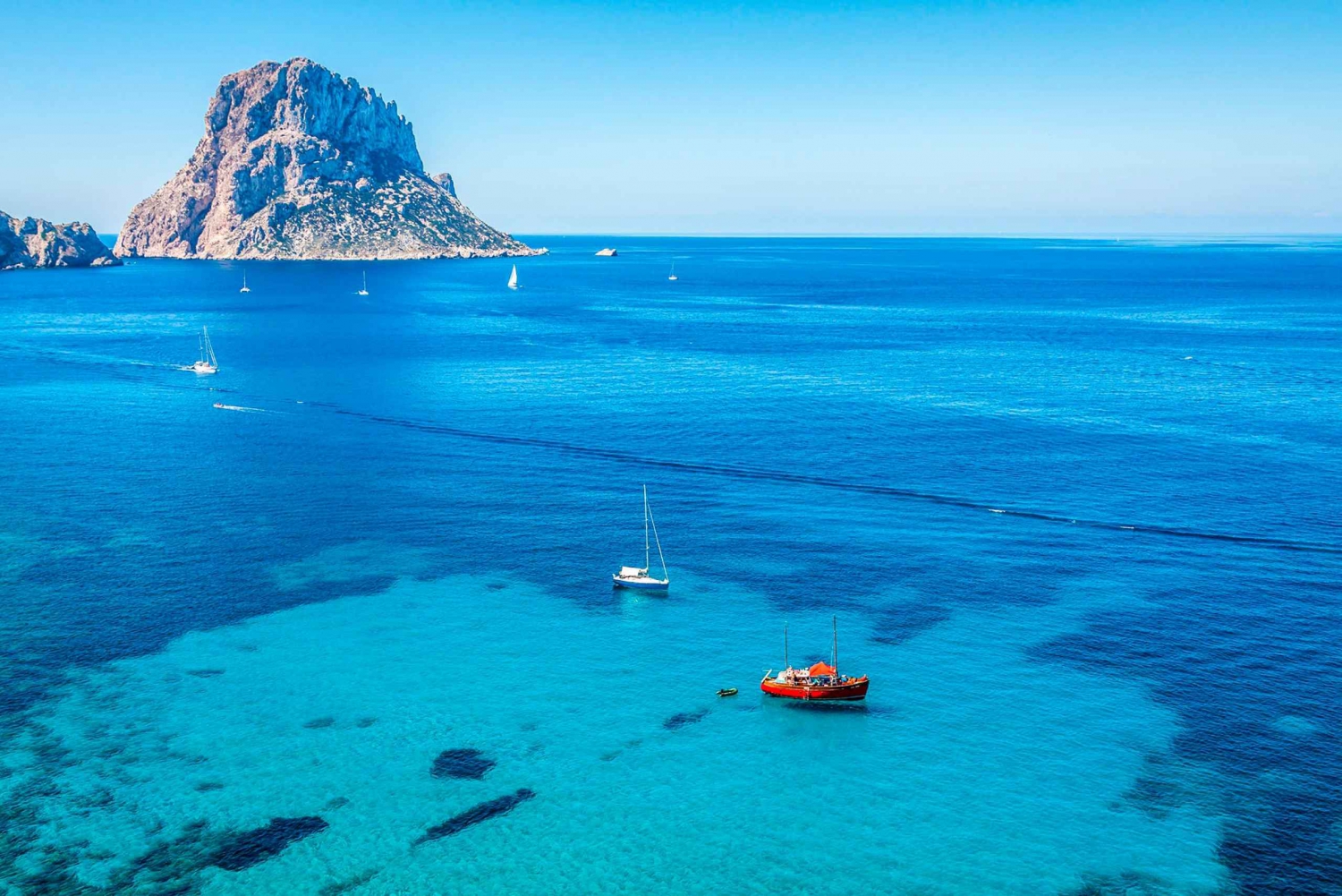 Jetski-tur til Es Vedra fra San Antonio (1,5 time)