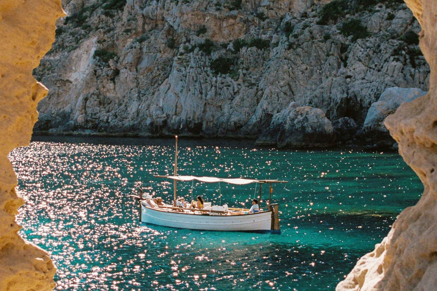 Fra Sant Josep: Seilbåtcruise i Es Vedra og Atlantis