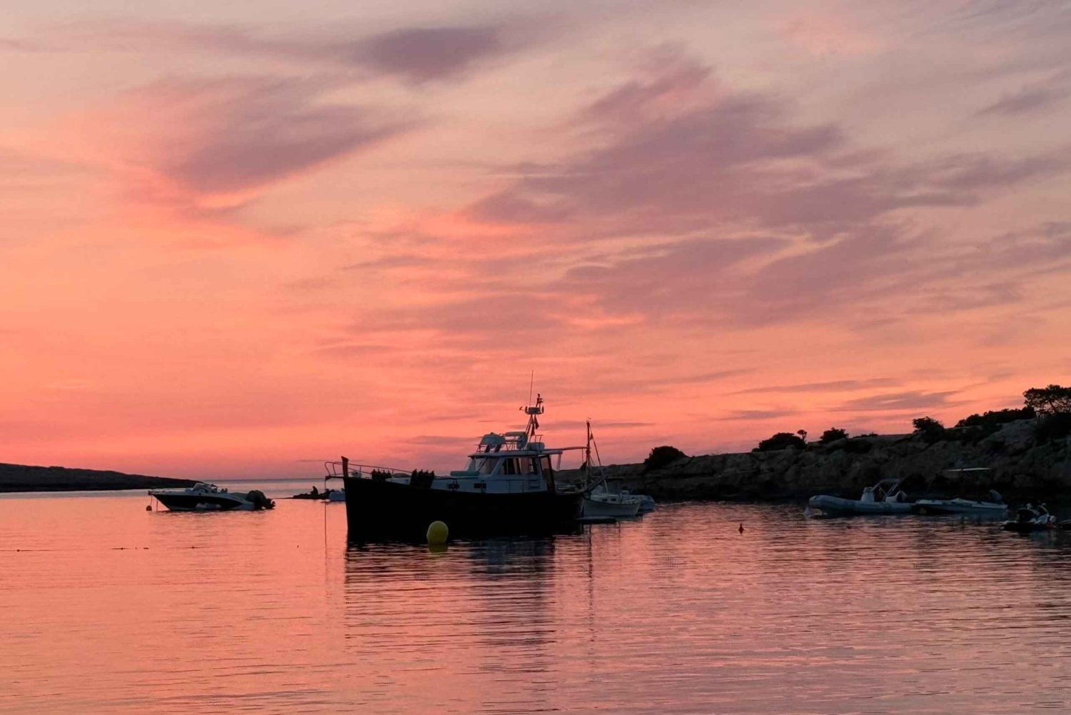 Ibiza: Sejle ind i solnedgangen på en balearisk llaüt