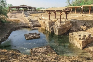 Amman: Mar Morto, Monte Nebo, luogo del battesimo con trasporto
