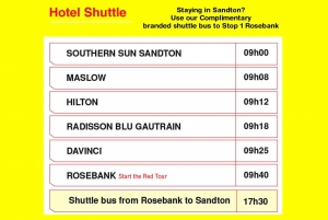Johannesburg: Hop-On Hop-Off Bus with Optional Soweto Tour