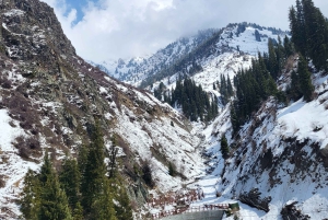 アルマトイシムブラク、メデウ、コクトベ：ケーブルカーとチケットで