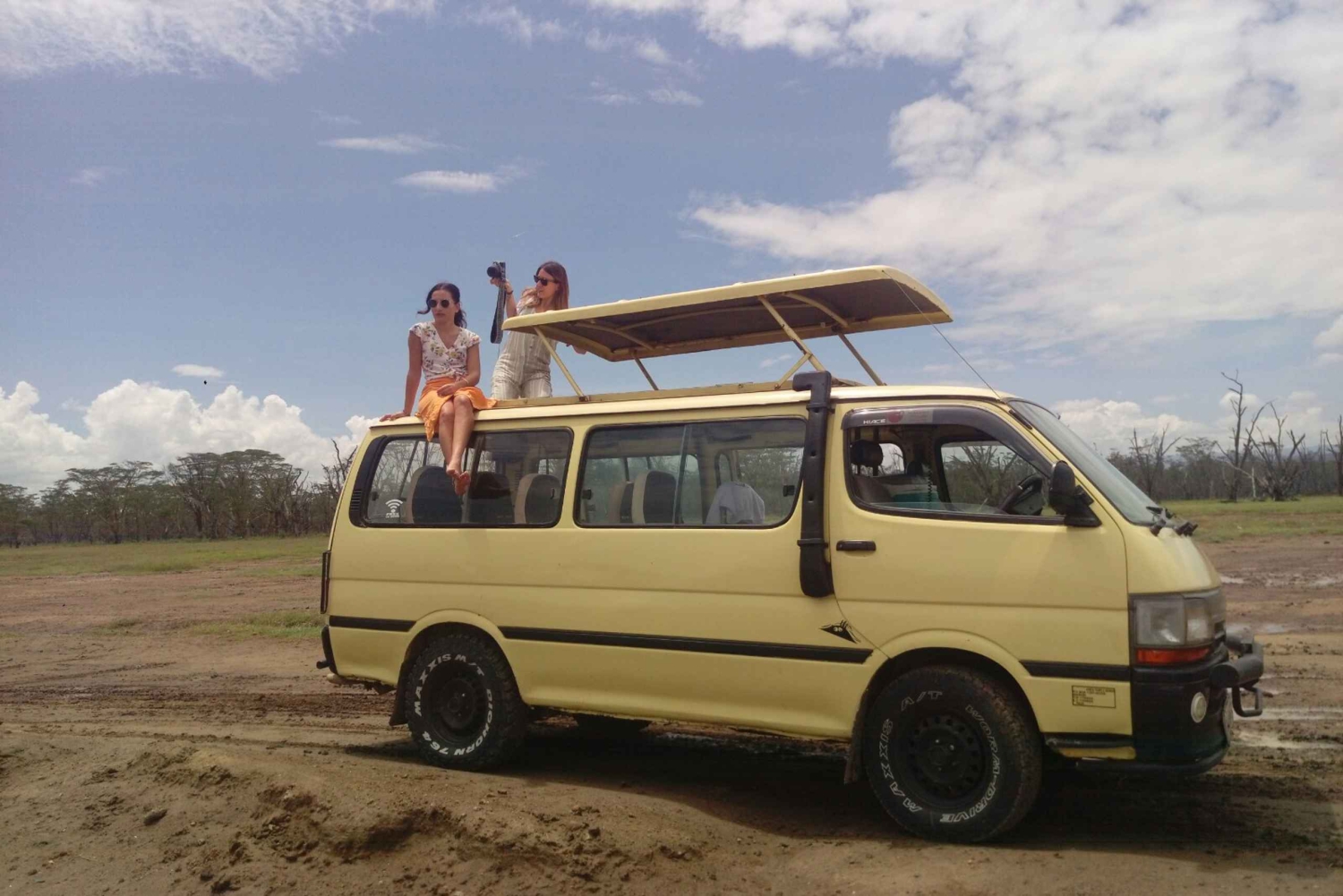 Safari i Lake Nakuru Park og båttur på Lake Naivasha