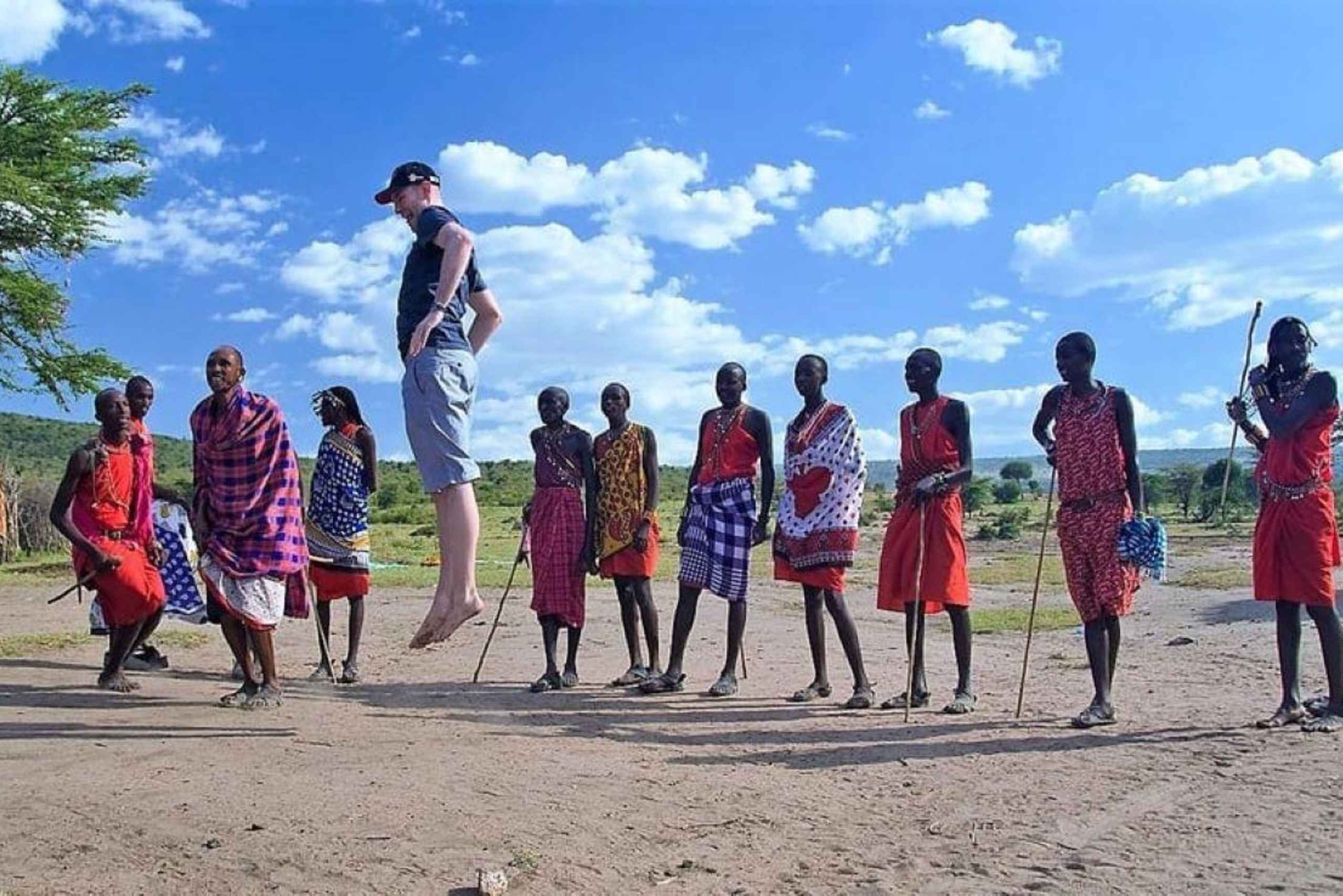 Passeio pela vila tradicional de Maasai