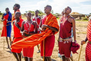 Passeio pela vila tradicional de Maasai