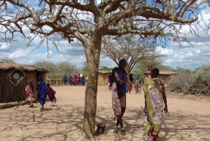 Passeio pela vila tradicional de Maasai