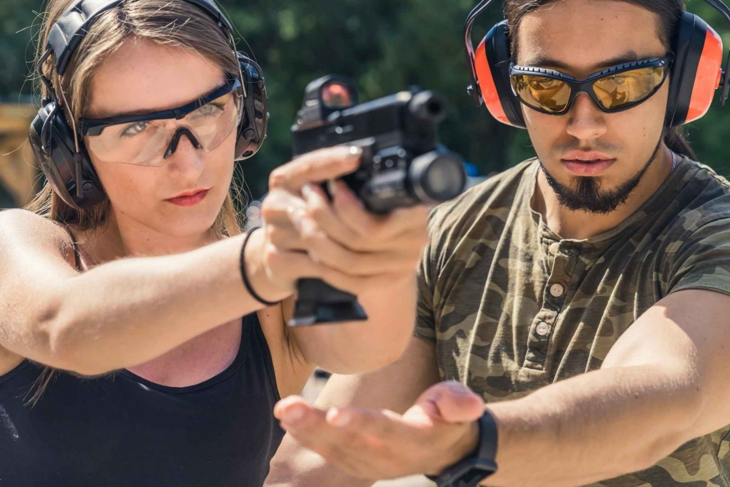 Las Vegas: strzelanie z karabinów maszynowych i karabinów na świeżym powietrzu z odbiorem