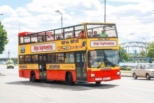 Riga: Grande Tour Turístico Hop-On Hop-Off em Ônibus Vermelho