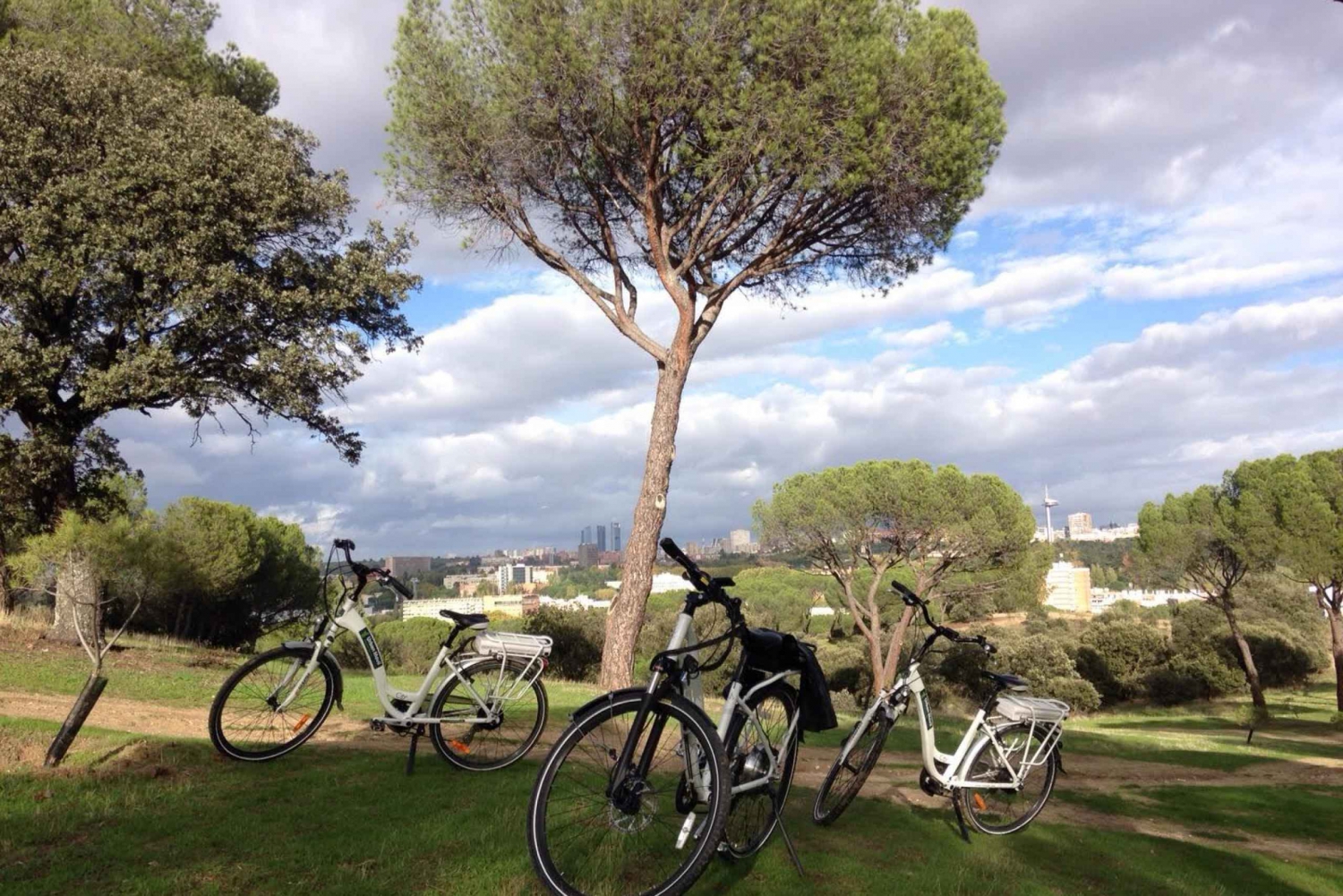 Visite à vélo électrique des rives de la rivière et de la Casa de Campo à Madrid