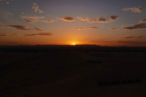 Marrkech: Solnedgång i Agafay-öknen med kamel, middag och show