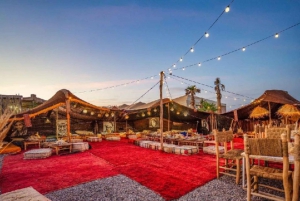 マラケシュ：アガファイ砂漠のサンセット＆ラクダ乗り、ディナーショーをお楽しみください