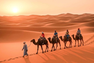 マラケシュ発：3日間のメルズーガ砂漠ツアー（ラクダ乗り体験付き）