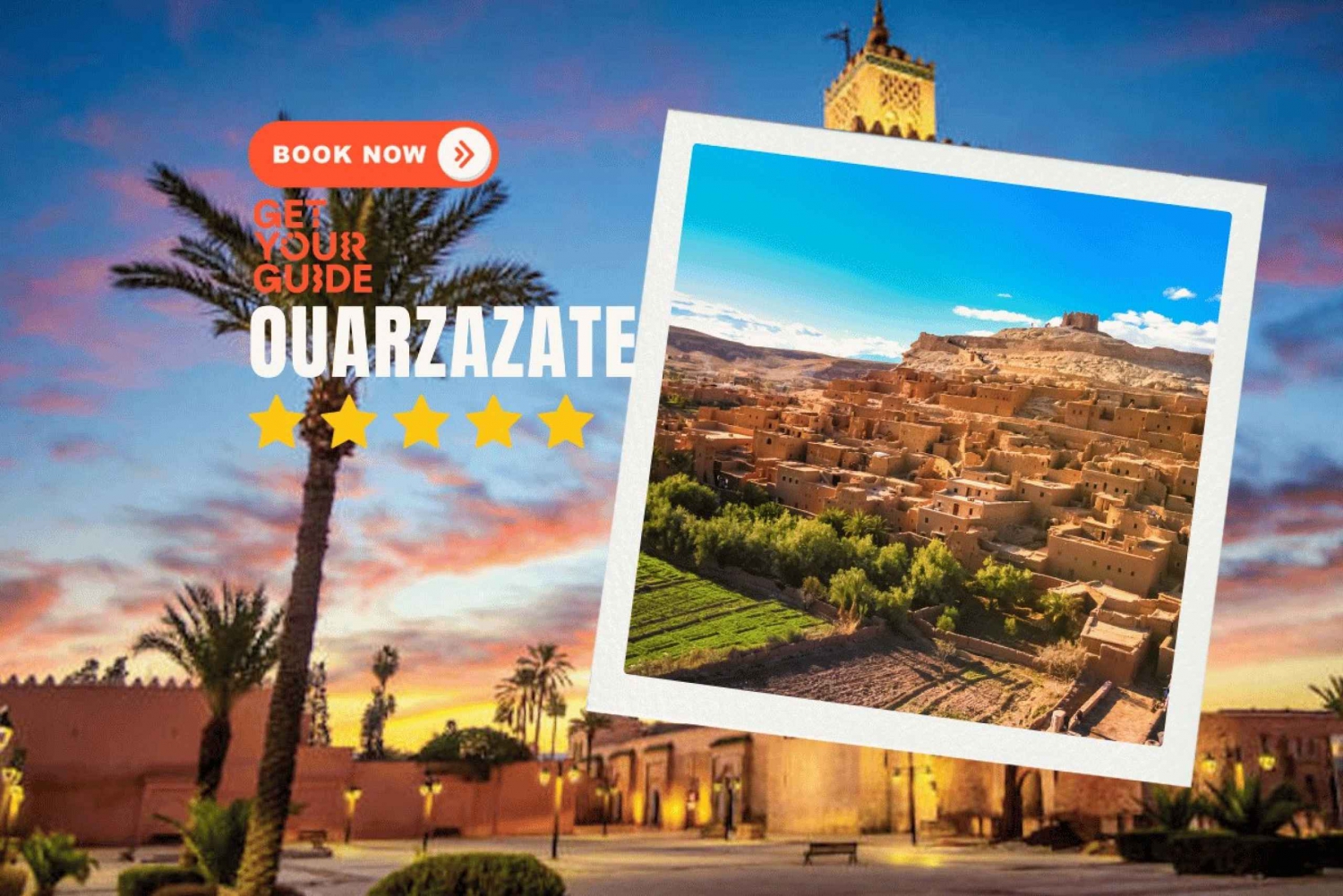 Au départ de Ouarzazate : 3 jours d'excursion dans le désert jusqu'à Marrakech