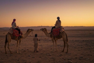 Marrakesh: kamelenrit, diner en vuurshow in de Agafay-woestijn