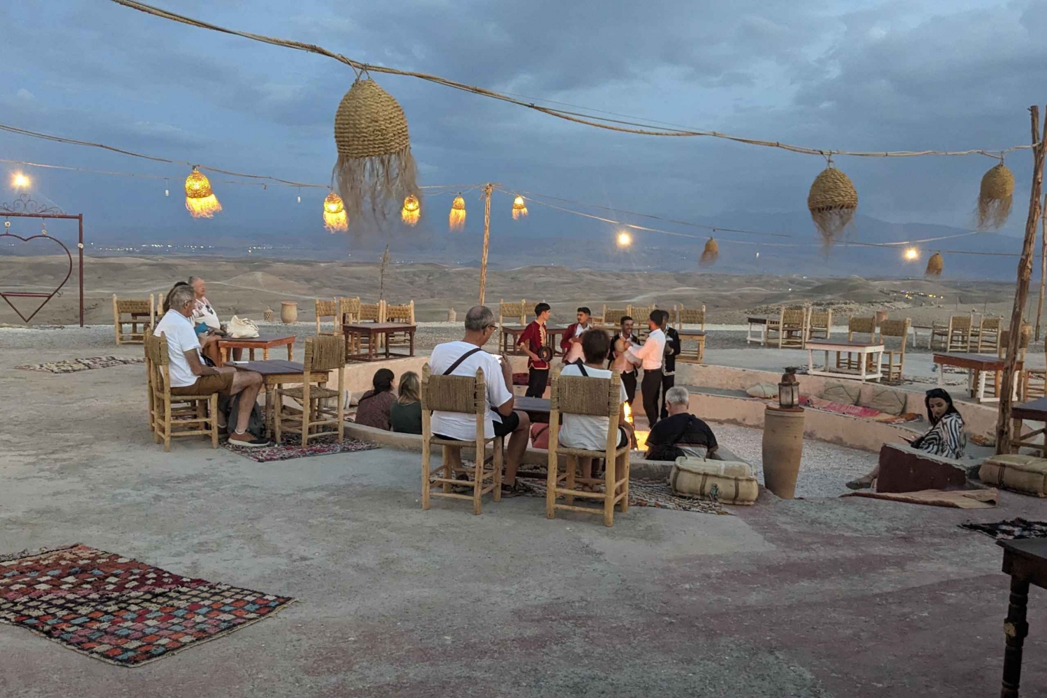 Marrakech: Agafay Desert Dinner, Live Music & Fire Show
