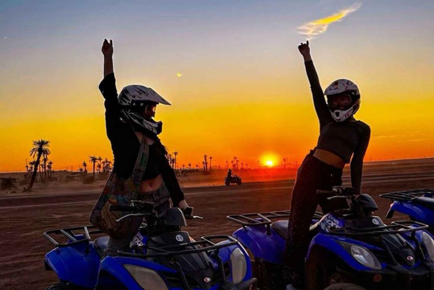 Marrakesh: Agafay-woestijn quad- en kamelenrit met dinershow