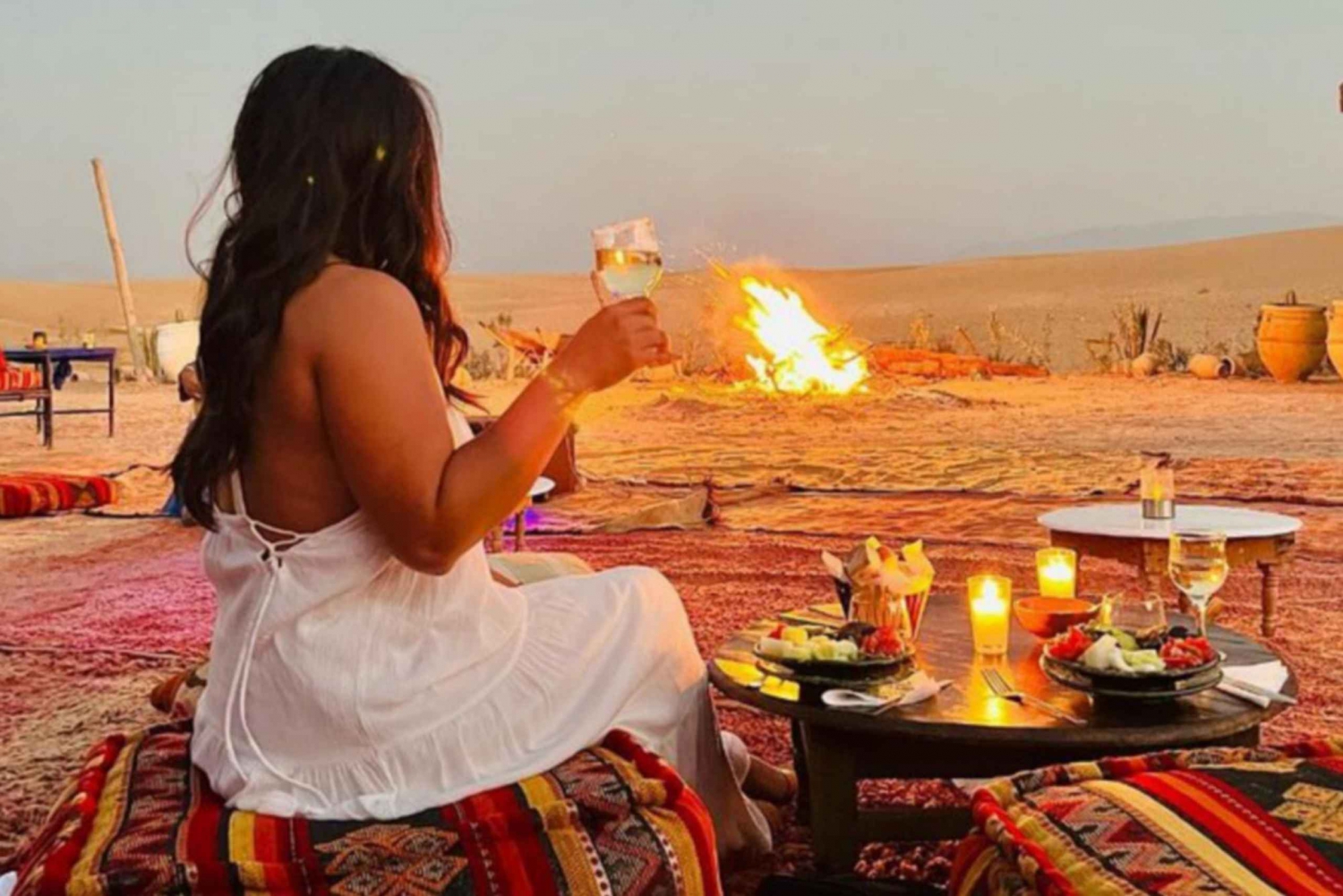 Marrakesh: Agafay Desert Sunset, Camel Ride, and Dinner Show