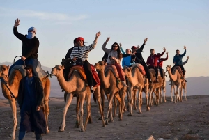 Marraquexe: passeio de camelo, jantar e espetáculo de fogo em Agafay