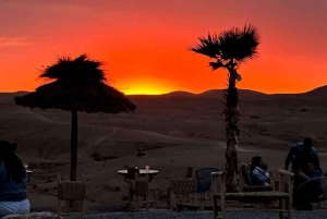 Marraquexe: passeio de camelo, jantar e espetáculo de fogo em Agafay