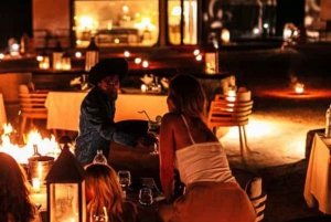 マラケシュ：アガファイ砂漠のサンセット＆ラクダ乗り、ディナーショーをお楽しみください