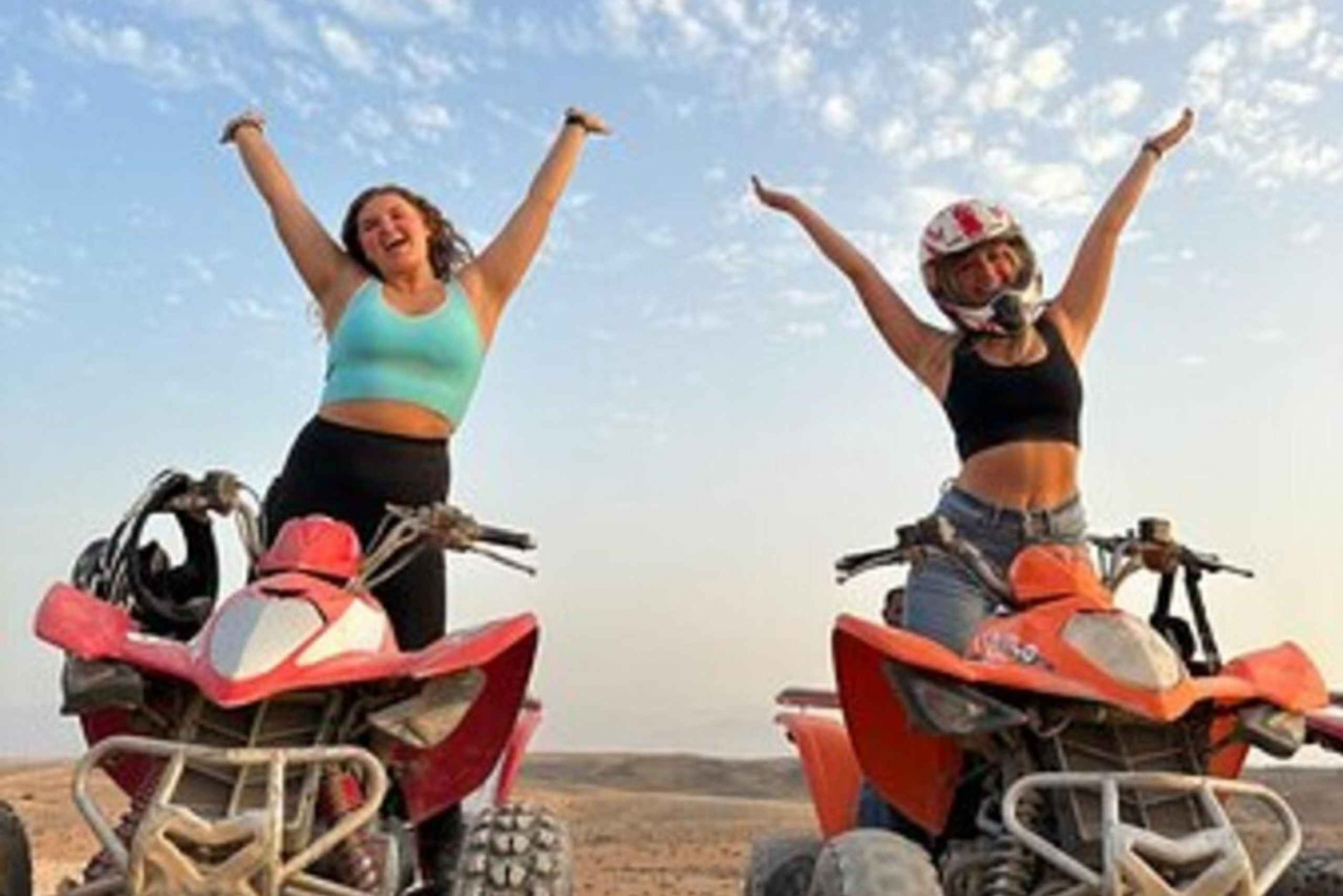 Marrakesch: Quad-Fahrt in der Agafay-Wüste mit Dinner-Show