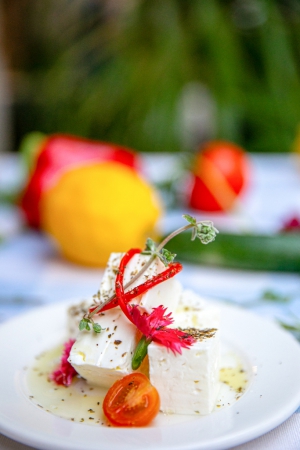 To Petrino tavern in Golden Bay Beach Hotel