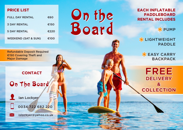 Paddle Board Hire Marbella