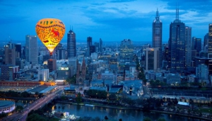 Hot Air Balloon over Melbourne