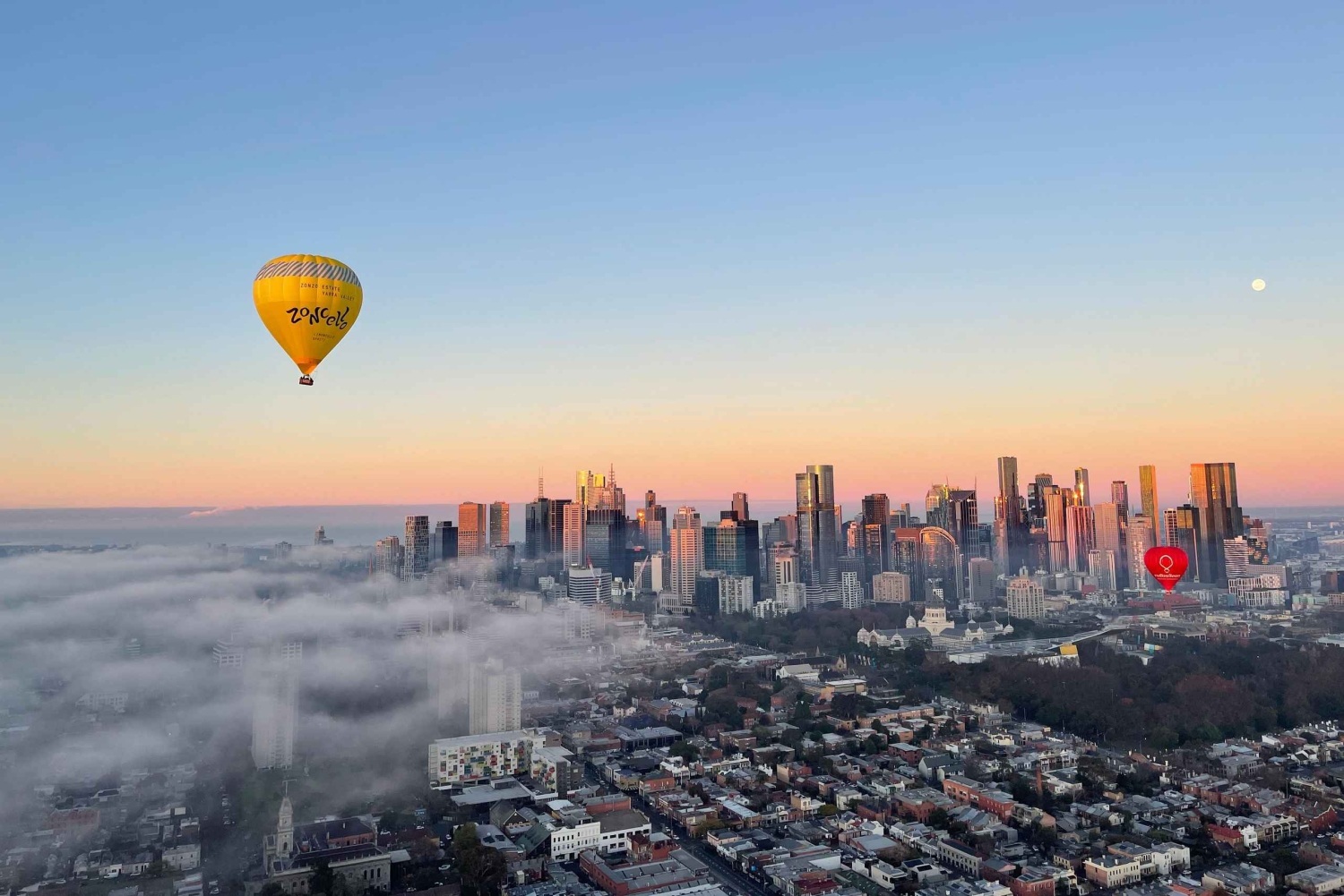 Melbourne: Tur i luftballon