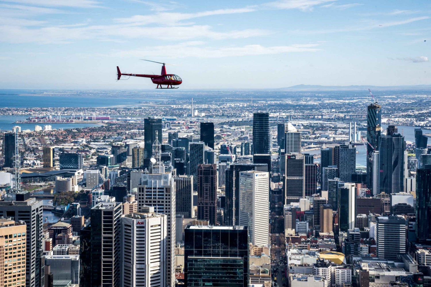 Melbourne: Yksityinen helikopterimatka kaupunkiin ja rannoille