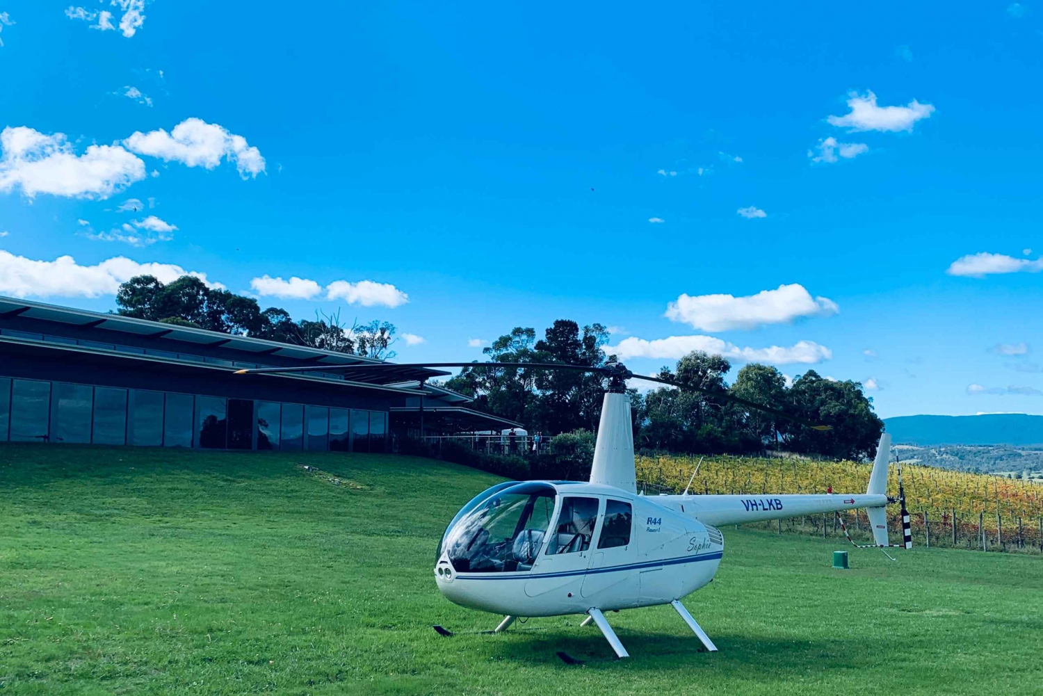 Melbourne: Privat frokost på vingård i Yarra Valley med helikopter