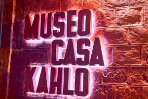 Mexico City: Entrance to the Frida Kahlo Museum and the Anahuacalli Museum