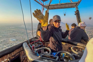 From CDMX: Teotihuacan Hot Air Balloon Ride & Optional Tours