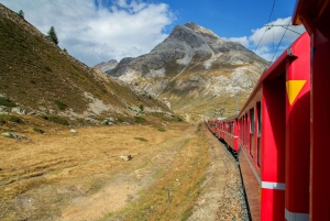 From Milan: Bernina and St. Moritz Day Tour by Scenic Train