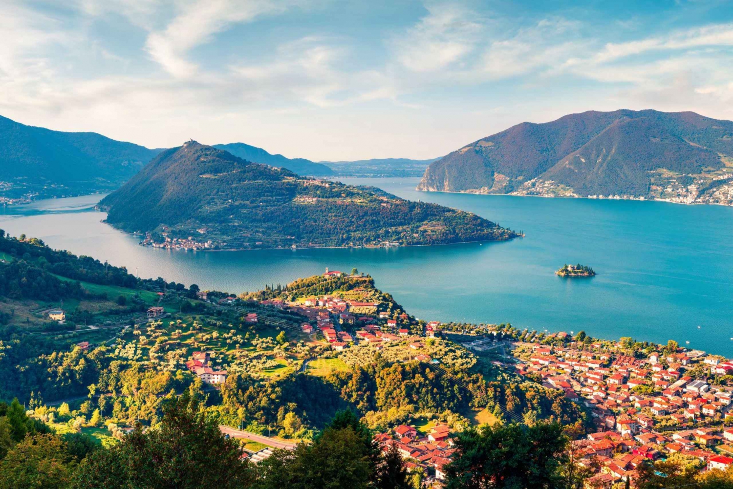 Desde Milán: Lago de Iseo, Bérgamo y Ruta del Vino de Franciacorta