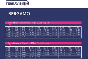 Milan Bergamo Airport (BGY): Transfer to/from Milan Center