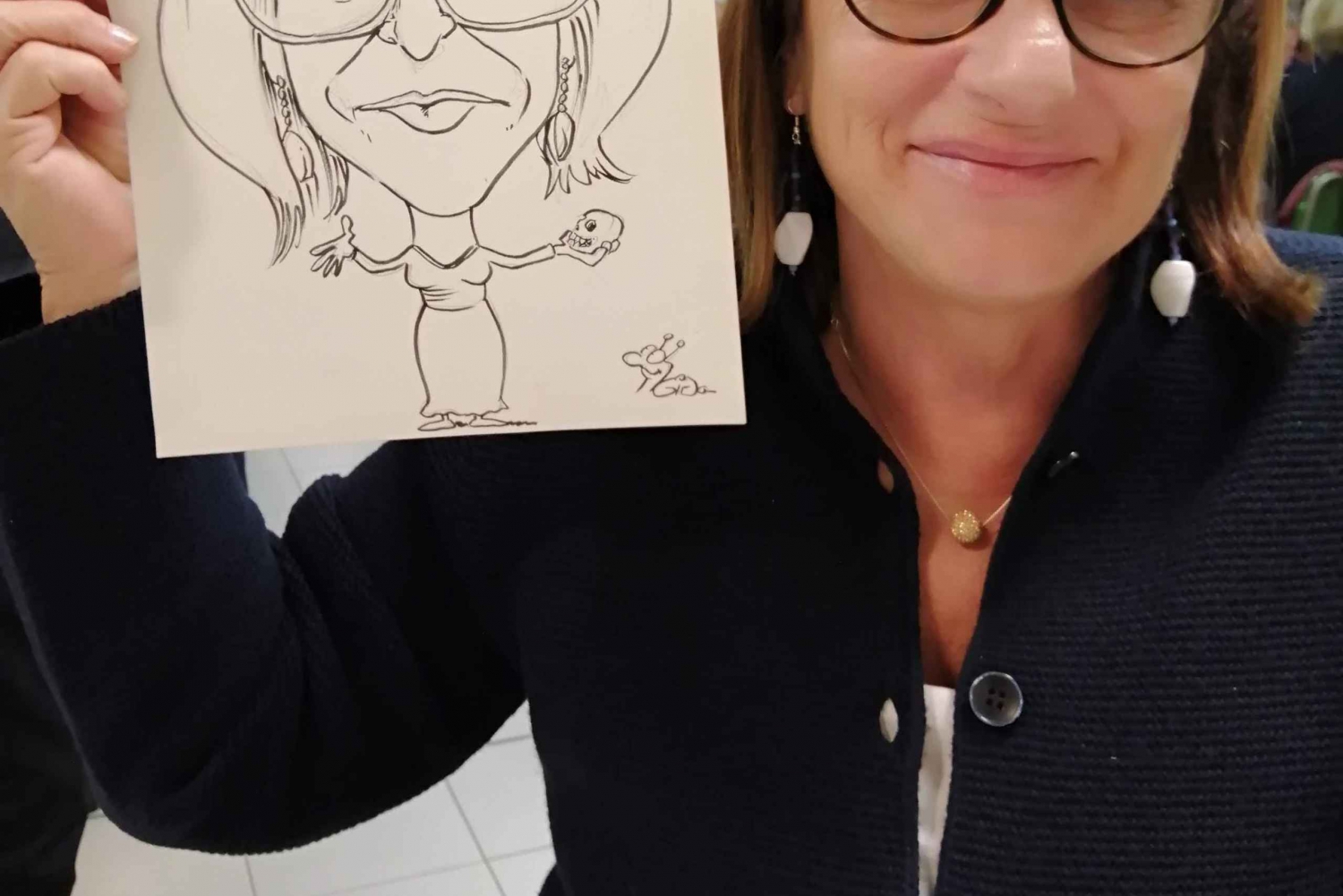 Milán: tras las huellas de Renzo Tramaglino con una caricatura para los participantes