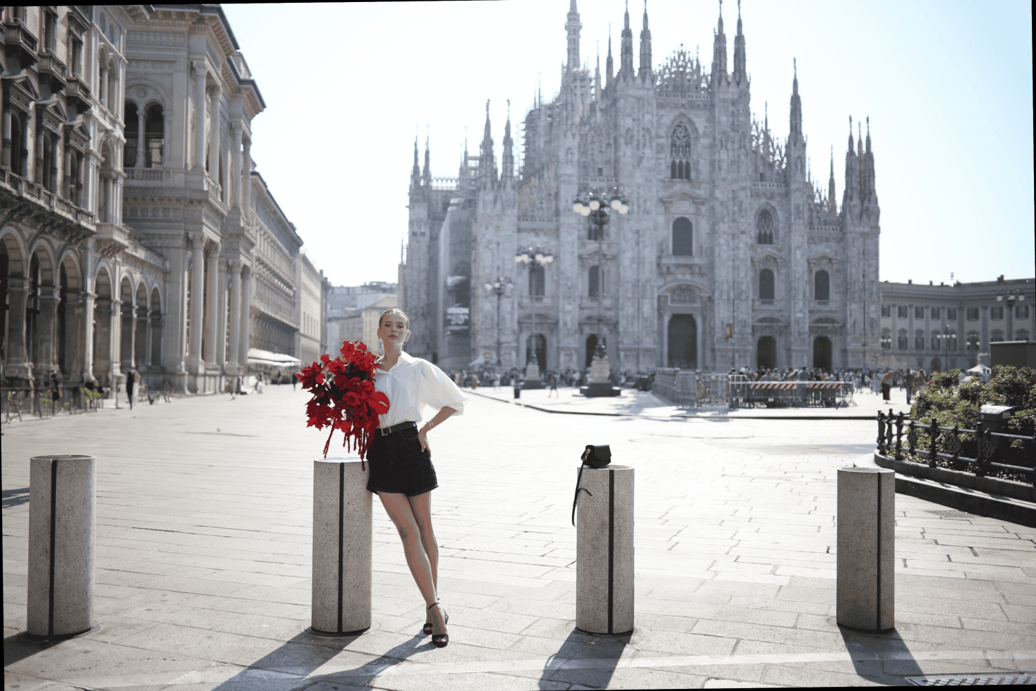 Milano: Fotosession med blommor och styling