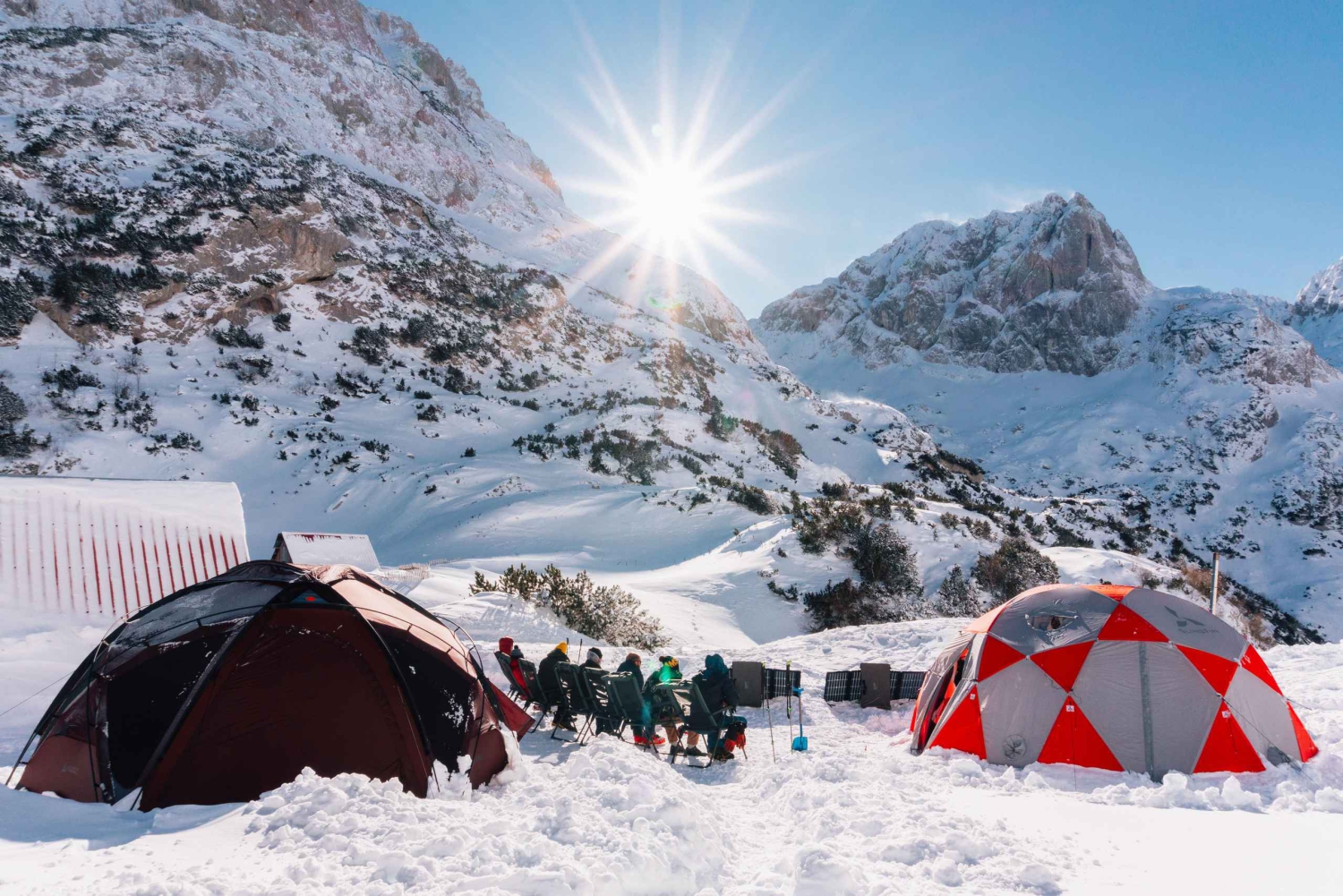 Durmitor National Park: Snowshoeing Hike to Base Camp