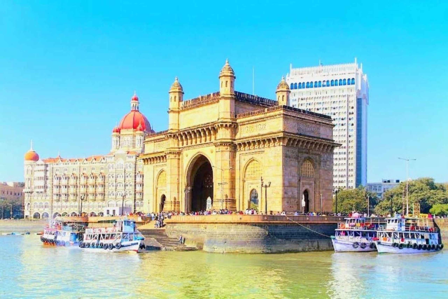 Mumbai: Koko päivän opastettu kaupunkikierros Elephanta-luolilla