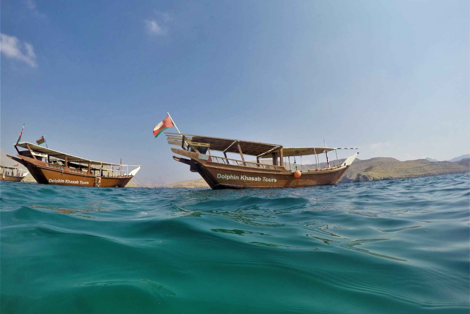 Khasab: Halvdags Dhow Cruise med delfinsafari