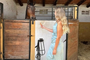Oman-Salalah: Ridning på stranden ved solnedgang med afhentning på hotellet