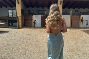 Oman-Salalah: Ridning på stranden ved solnedgang med afhentning på hotellet