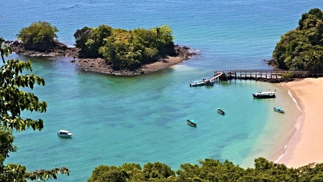 Stranden på Isla Coiba