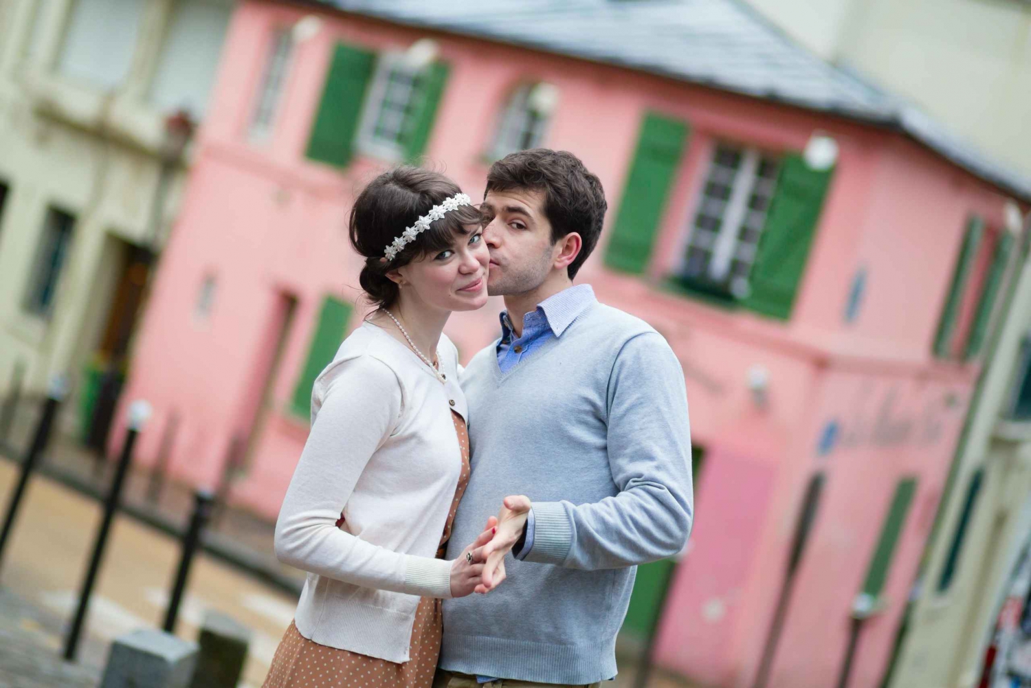 Paris - privat fotografering Privat Montmartre-fotografering med parisisk charm