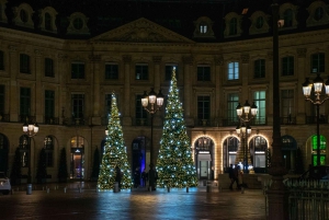 Tour a piedi delle luci di Natale a Parigi con guida locale