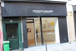 Paris: Marais Contemporary Art Galleries with an artist