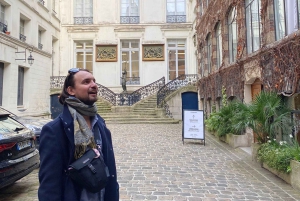 Paris: Marais Contemporary Art Galleries with an artist