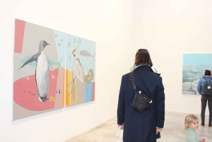 Paris: Marais Contemporary Art Galleries with an artist