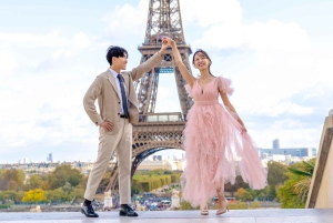 Париж: фотосессия вокруг Эйфелевой башни с 55 отредактированными фотографиями